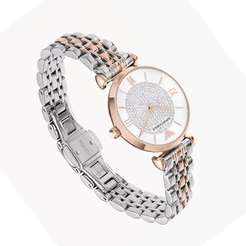 Emporio Armani Gianni T-Bar Two-tone Couple Watch- AR0399-AR11537